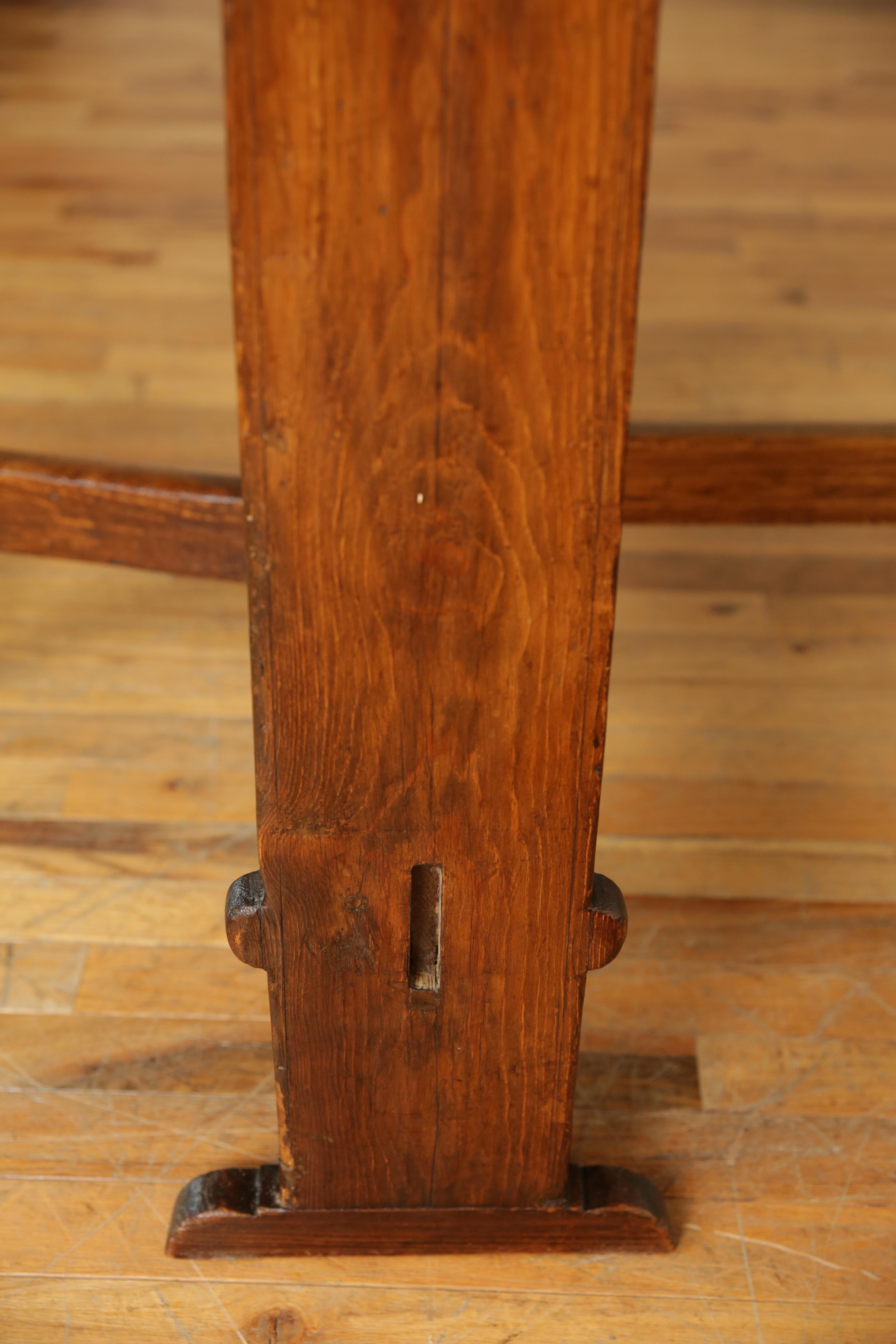 Italian, Tuscan, LXIV Period Castagno-Wood Folding Drop-Leaf Table, Early 18th C 2