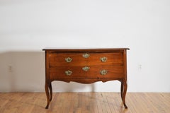 Italian, Piemontese, Rococo Period Walnut 2-Drawer Commode, mid 18th century