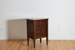 Italian, Piemontese, Walnut/Ebonized Neoclassic 8-Drawer Commode, early 19th cen