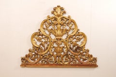 Italian Pierce-Carved and Giltwood Fragment Stands Great Headboard