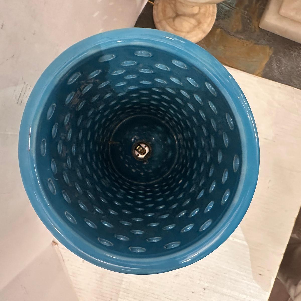 Italian Pierced Porcelain Lamp In Good Condition For Sale In New York, NY