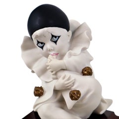 Italian Pierrot Sucking his Toe Figurine G. Armani Capodimonte