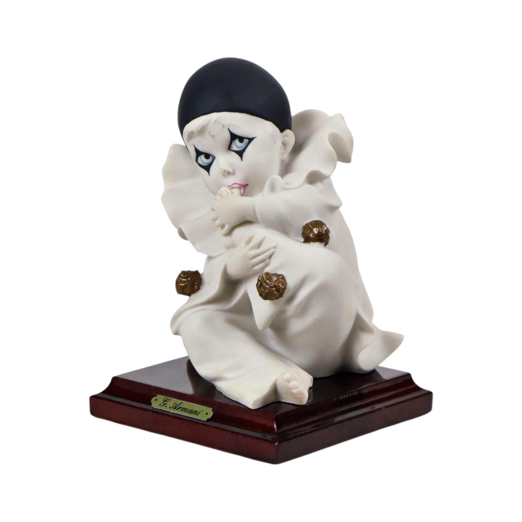 Figurine italienne perroquet à la pointe de la jambe G. Armani Capodimonte Excellent état - En vente à Poperinge, BE