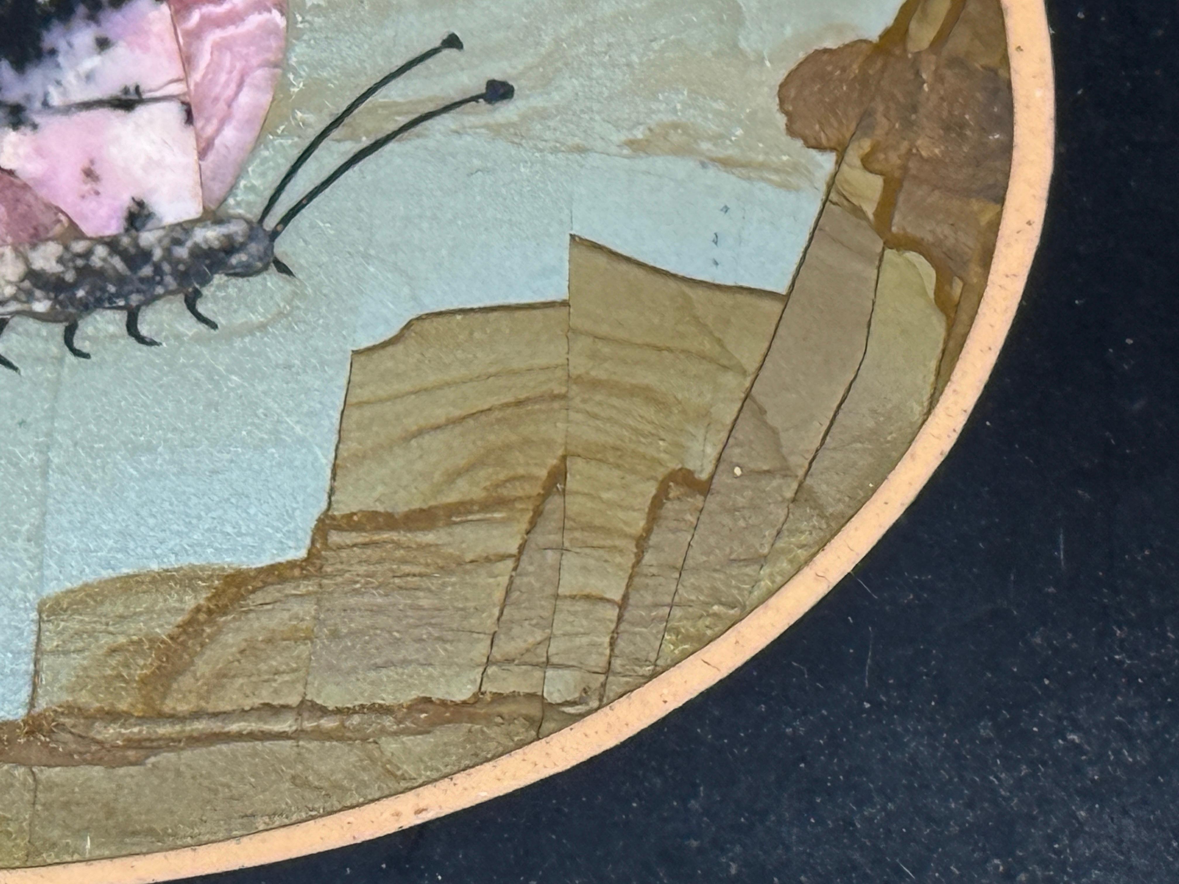 Mosaico italiano de Pietra DURA Mariposa en venta 5
