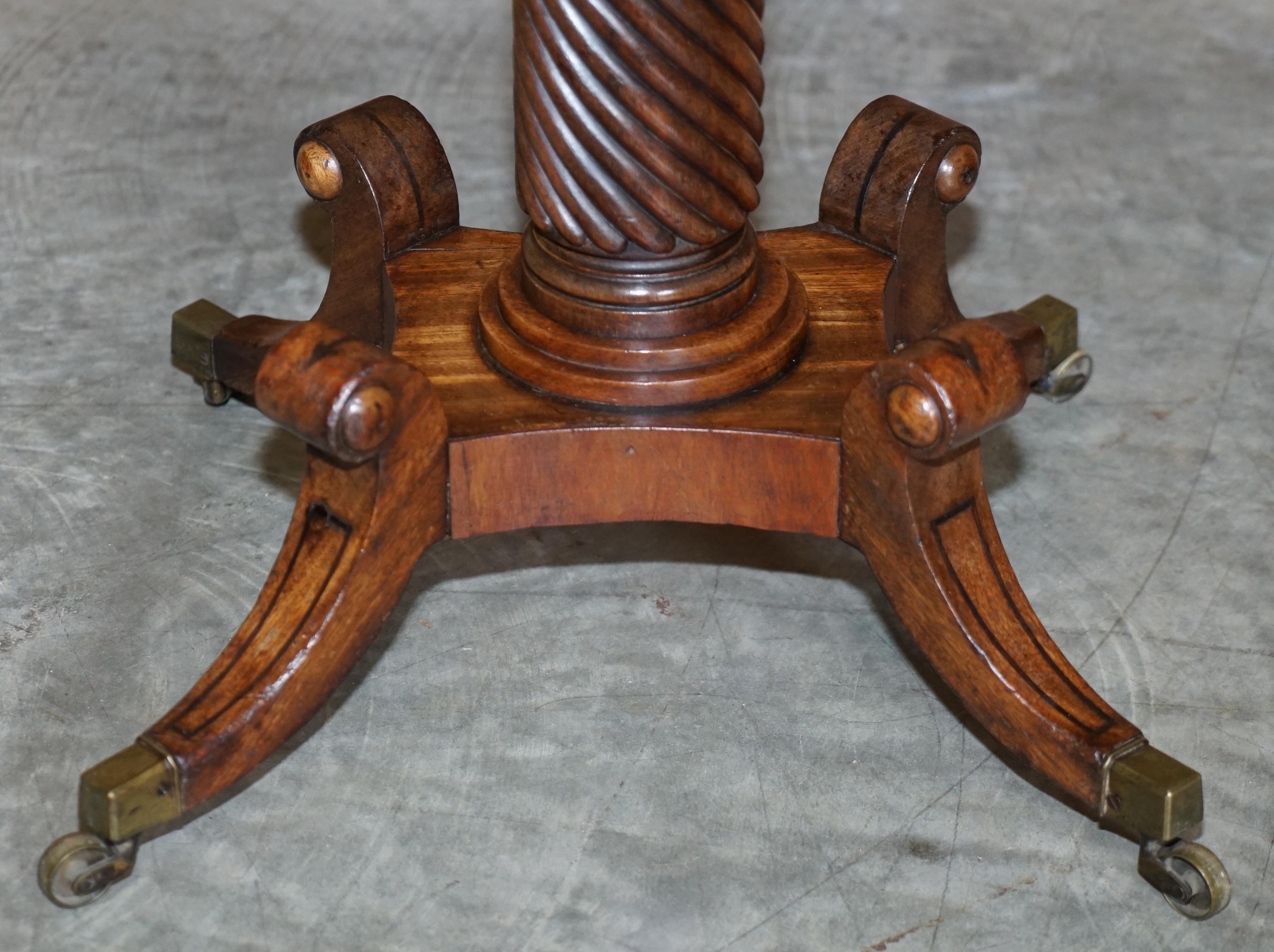 Italian Pietra Dura Marble Chess Table Regency Hardwood Base Staunton Chess Set 6