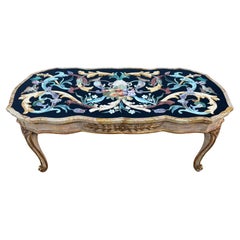 Italian Pietra Dura Marble Coffee Table