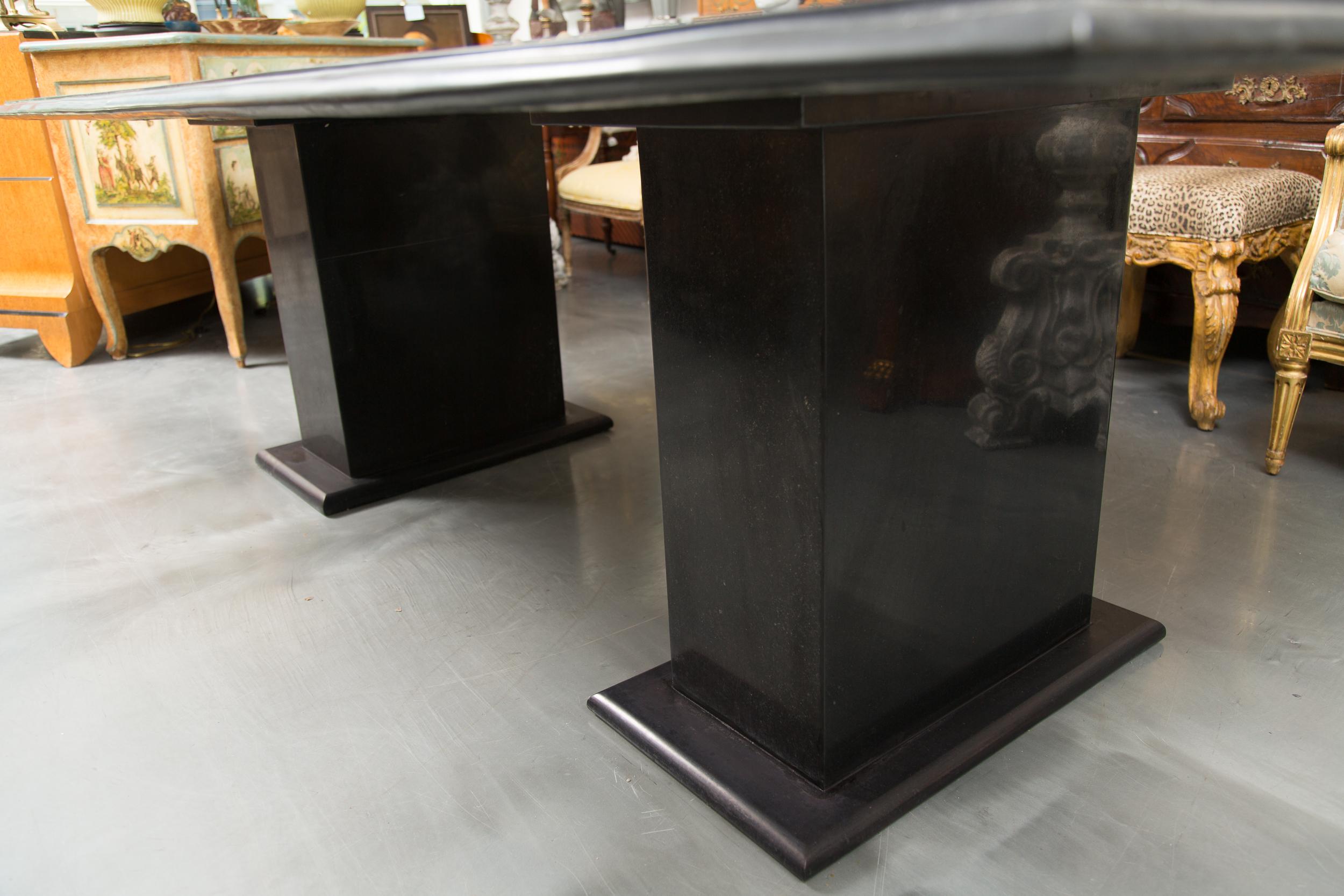 Other Italian Pietra Dura Marble Table and Plinths