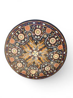 Plateau de table italien en PIETRA DURA, années 1980