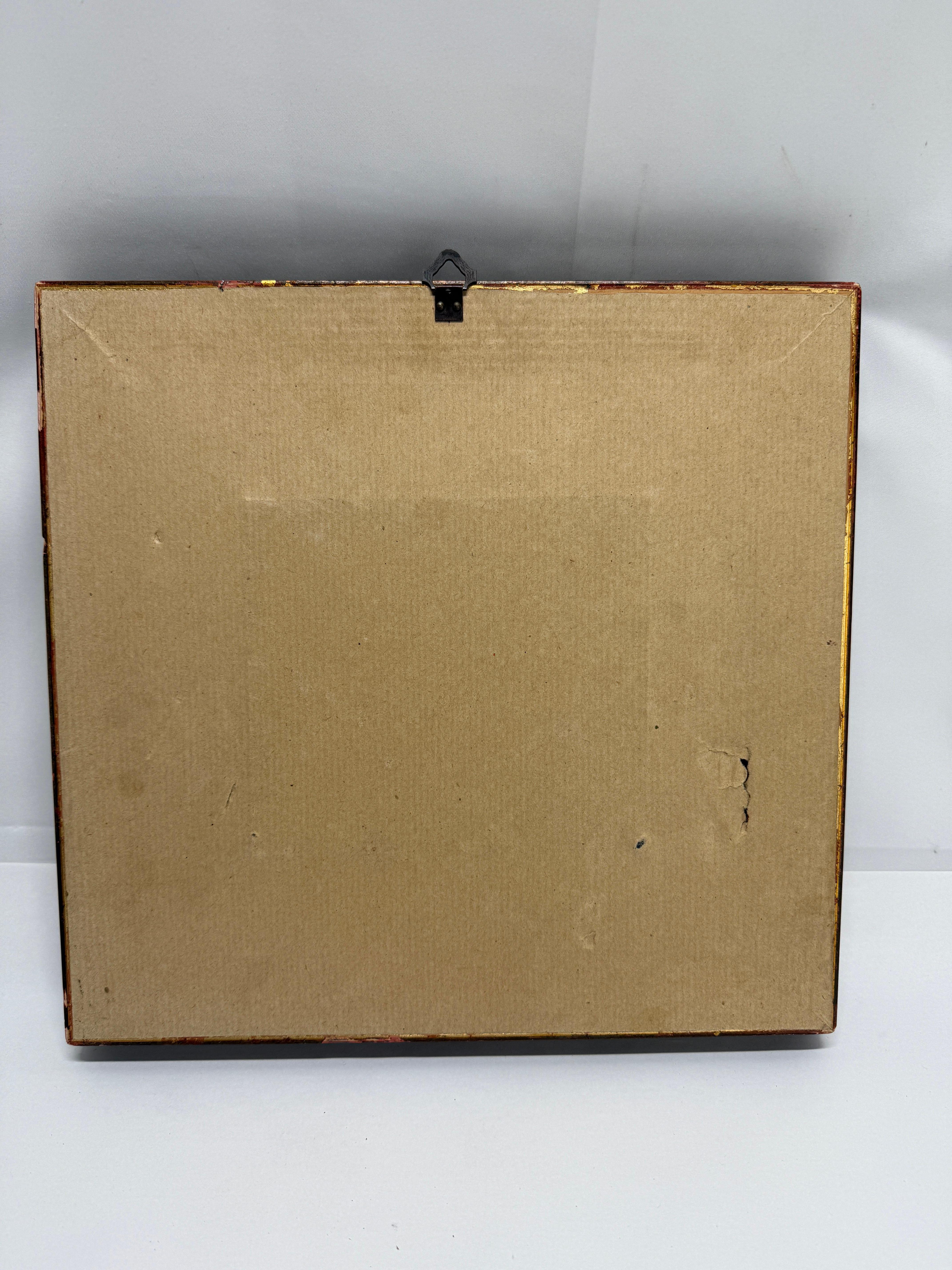 Italian Pietra Dura View of Florence in Parcel-Gilt and Burl Veneer Frame im Angebot 1