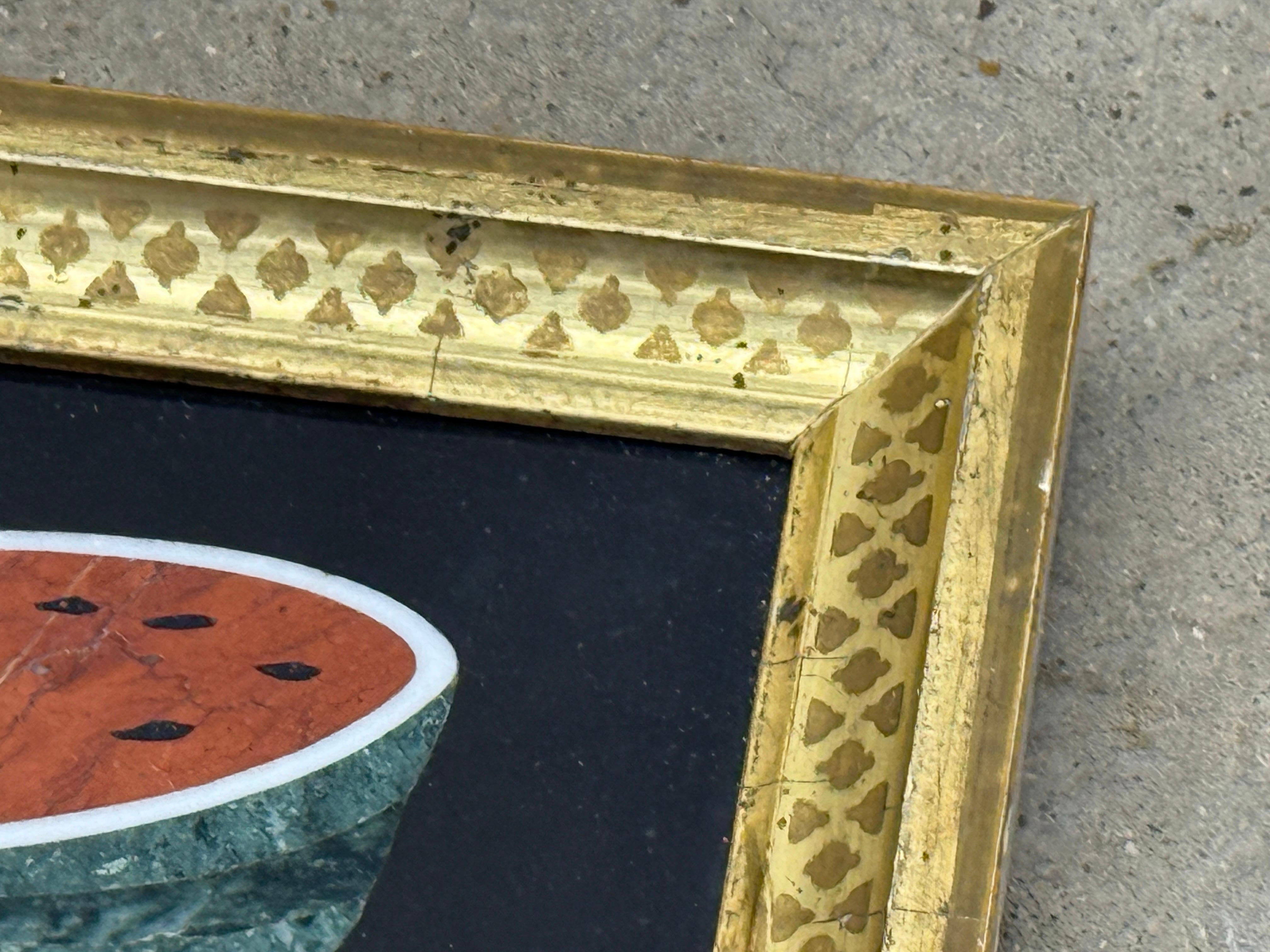 Mosaico di anguria in pietra dura italiana In condizioni buone in vendita a Dallas, TX