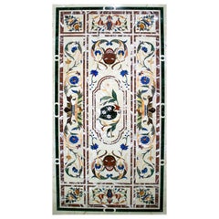 Italian Pietra Dura Rectangular 6-Seater Dining Classical Table Top