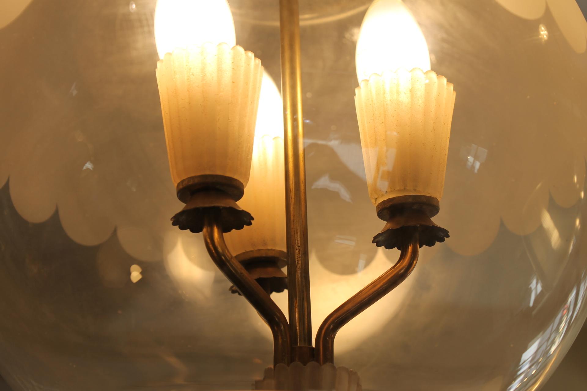 Italian Pietro Chiesa Style Lantern, 1940s For Sale 5