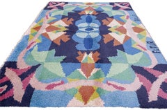 Italian Pile Rug, Flowers + Space by Giacomo Balla