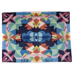 Italian Pile Rug, Flowers + Space by Giacomo Balla