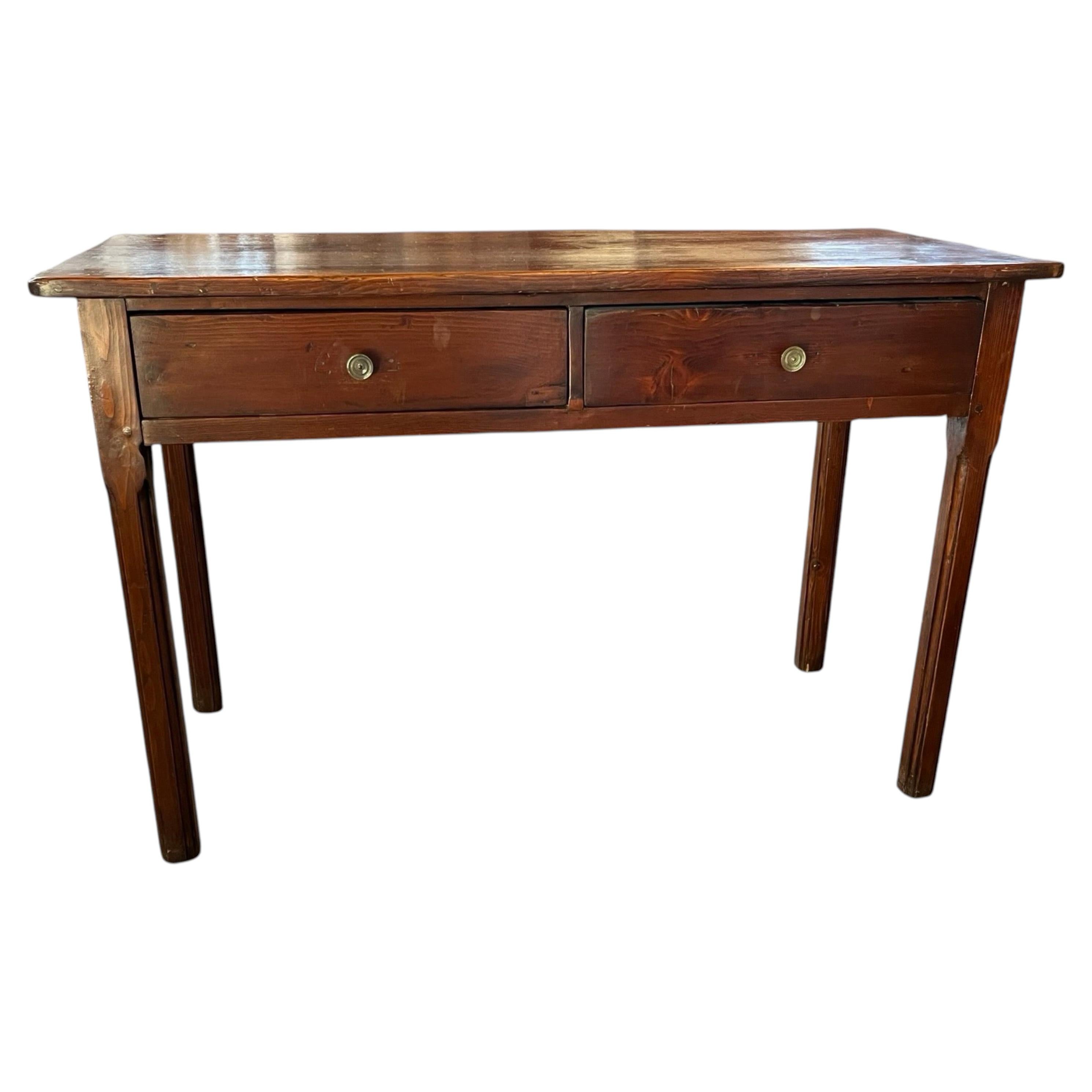 Mesa de cocina / escritorio / mesa rústica de pino italiano en venta
