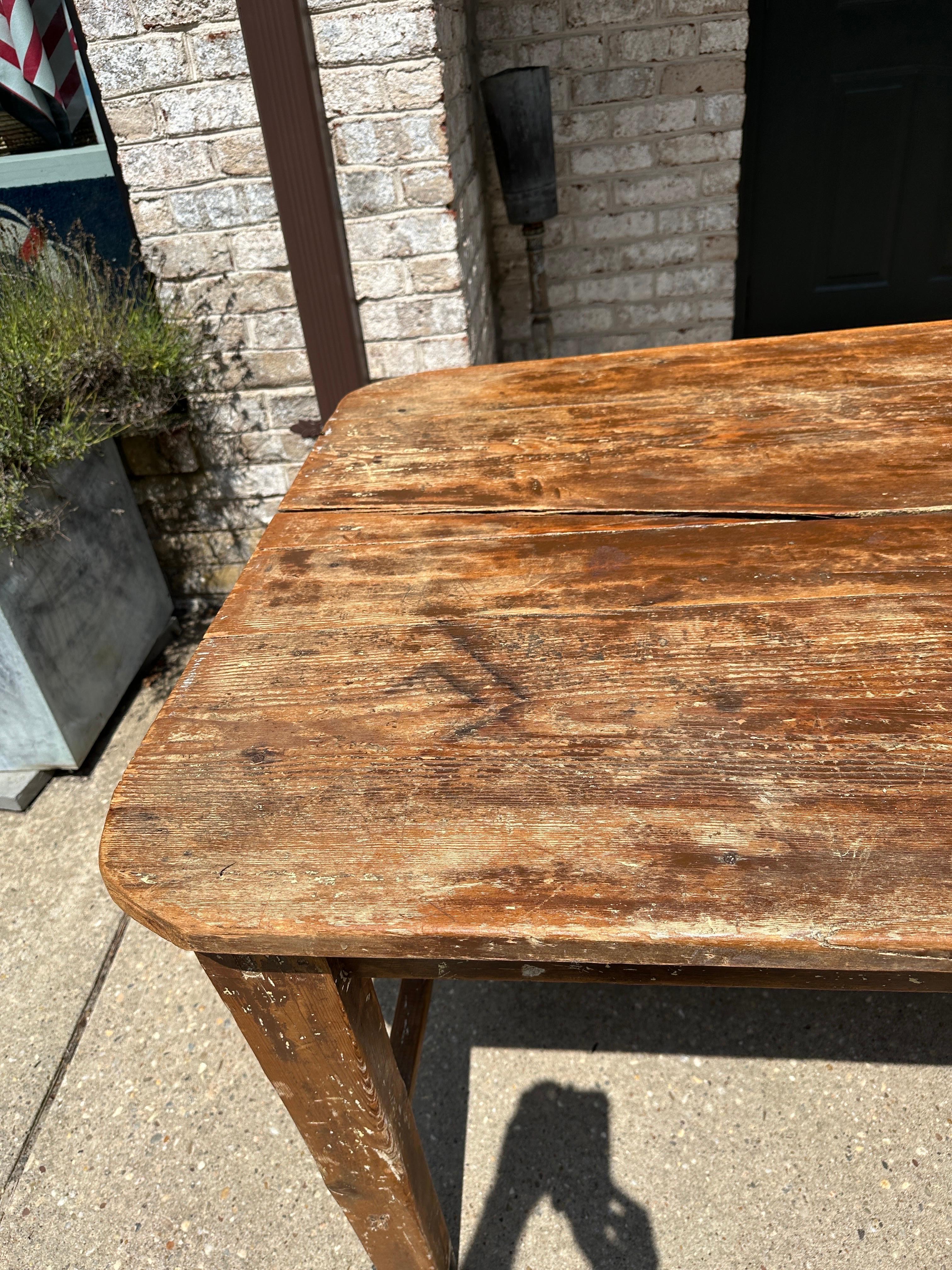 Italian Pine Primitive Farm Table 6