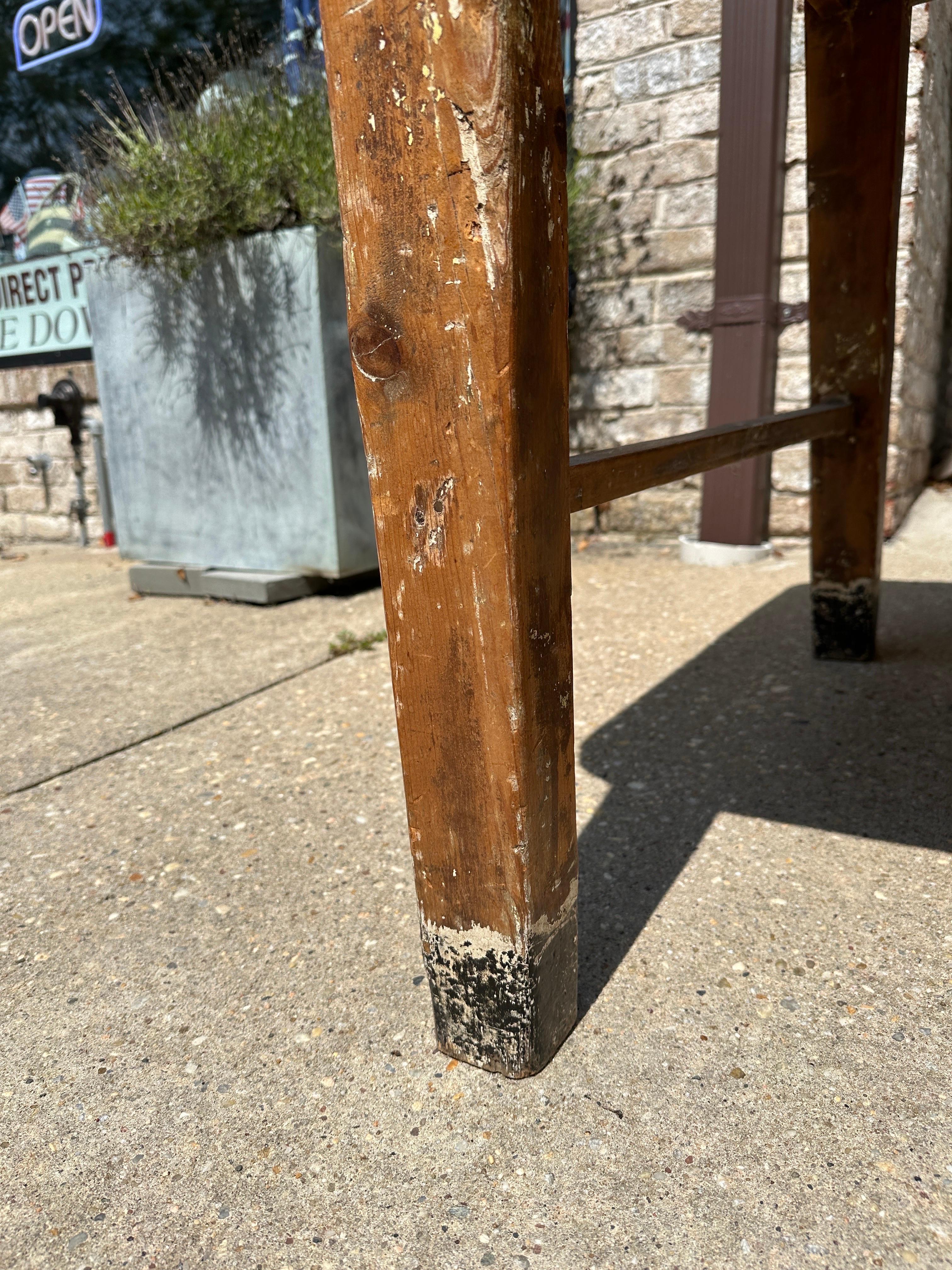 19th Century Italian Pine Primitive Farm Table