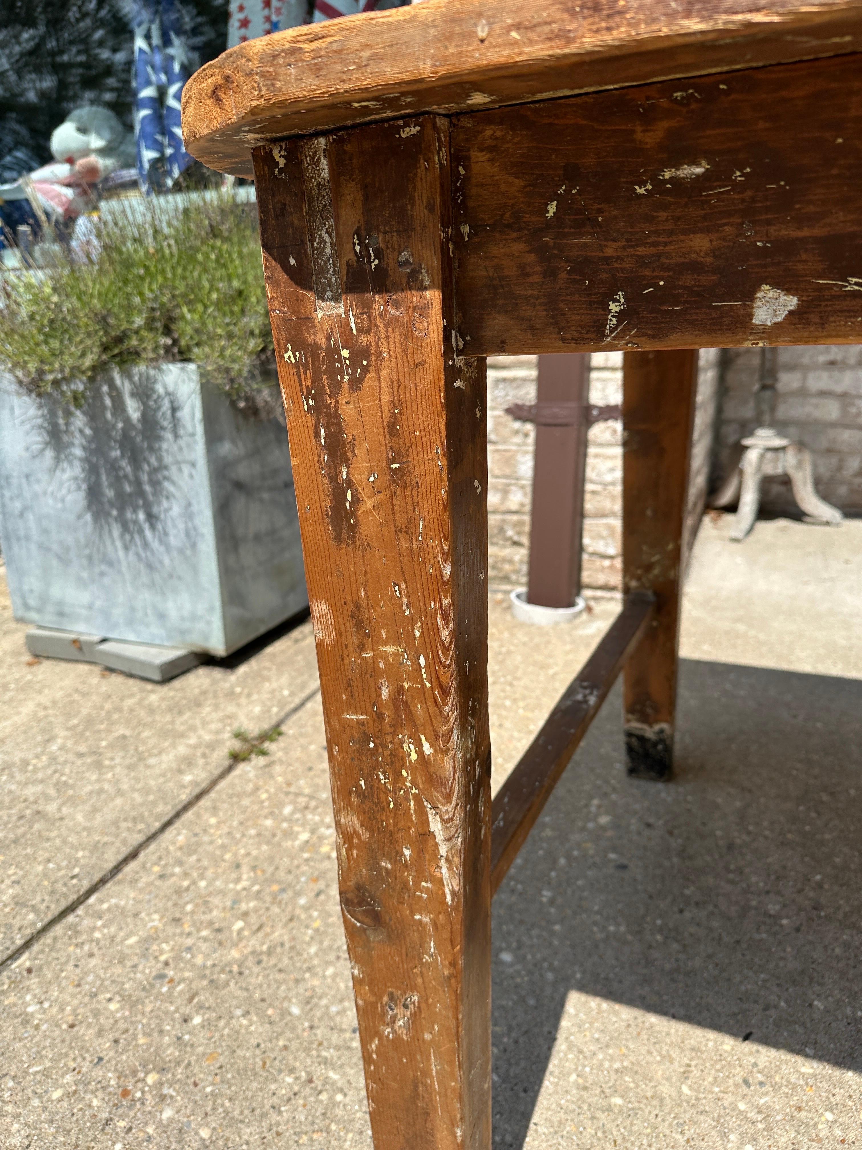 Italian Pine Primitive Farm Table 4