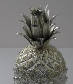 Secchiello da ghiaccio italiano con ananas di Mauro Manetti c.1960