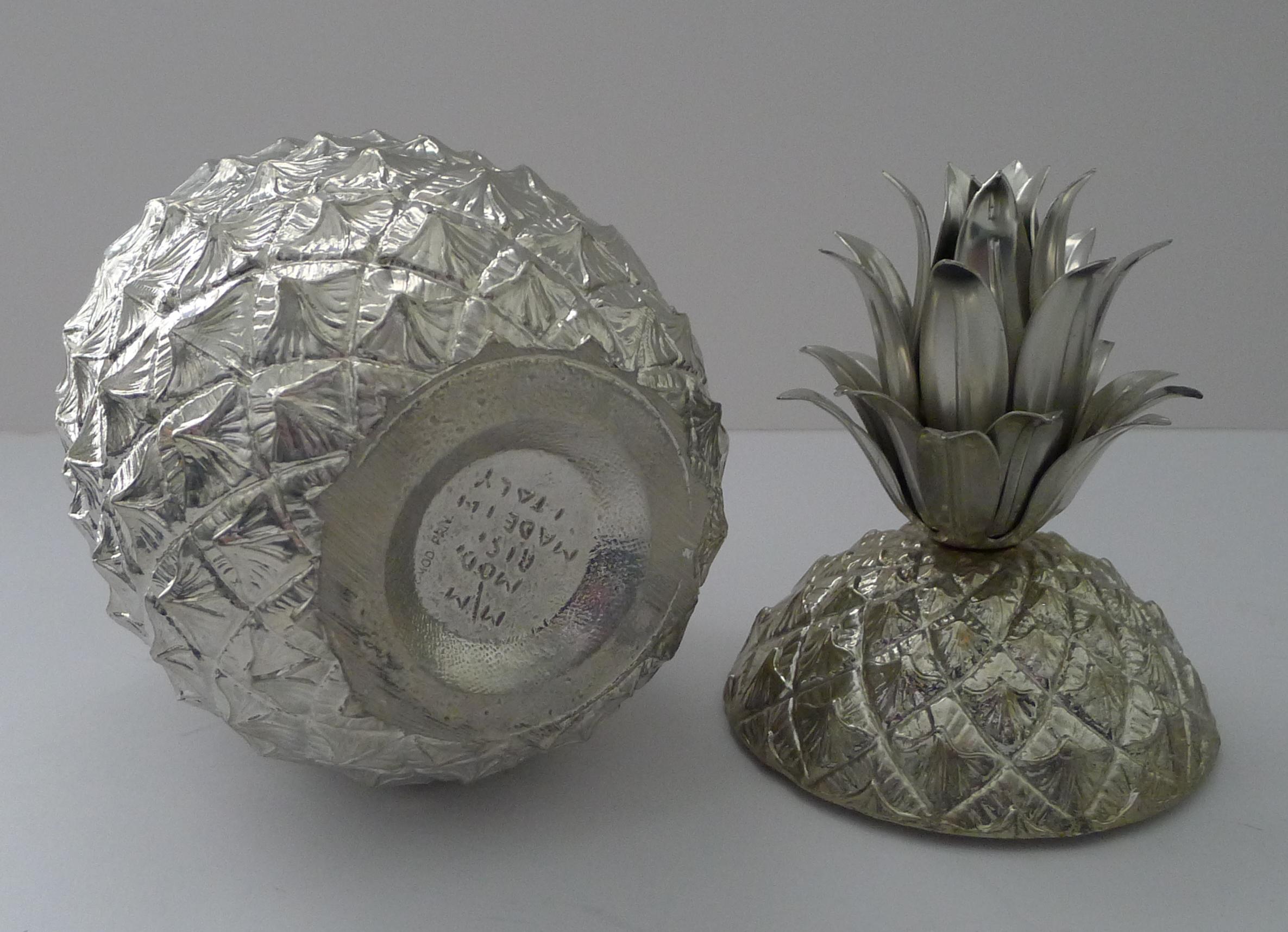 Italienischer Ananas-Eiskübel aus Kiefernholz von Mauro Manetti, um 1960 im Zustand „Gut“ im Angebot in Bath, GB