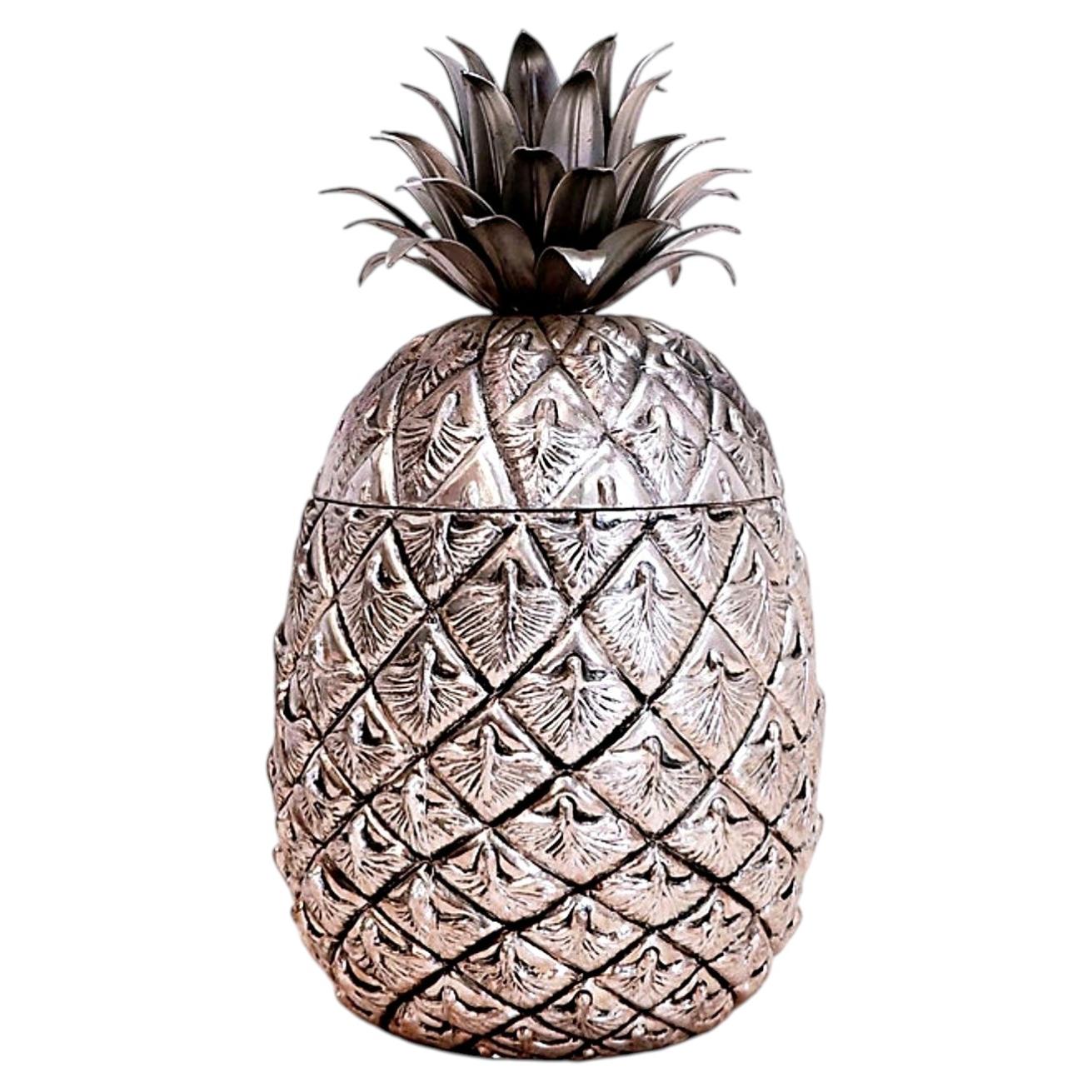 Italian pineapple ice bucket by Mauro Manetti for Fonderia D'arte Firenze - 1970