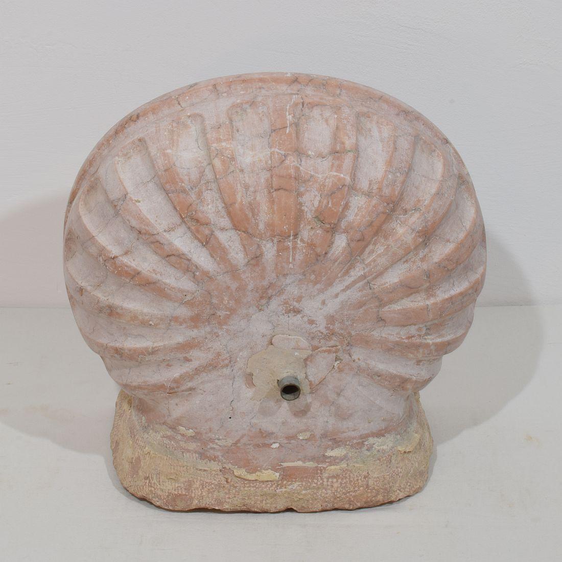 Italian Pink Marble 18th/19th Century Water Basin or Sink 4