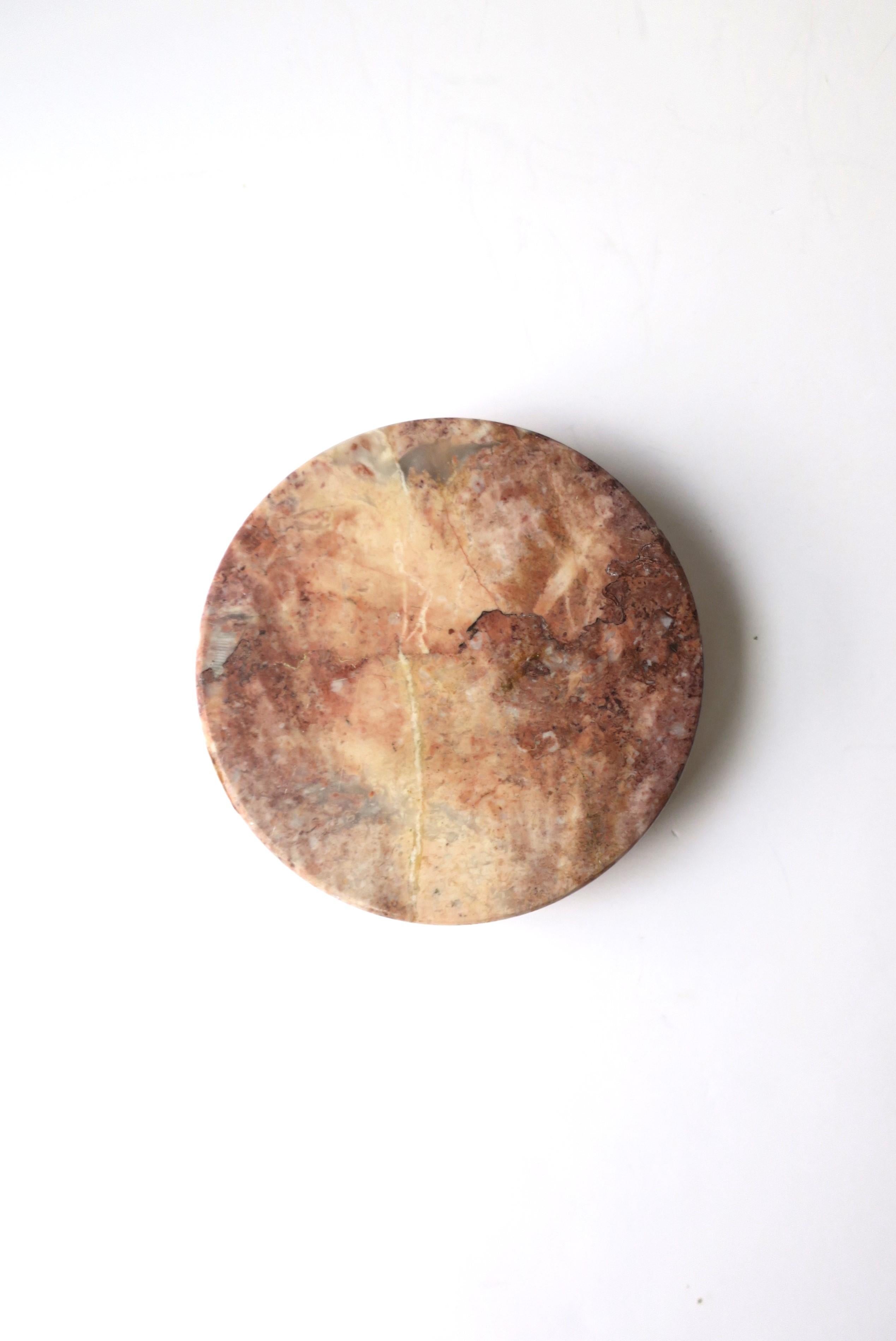 Italian Pink Marble Ashtray or Vide-Poche Catchall 2