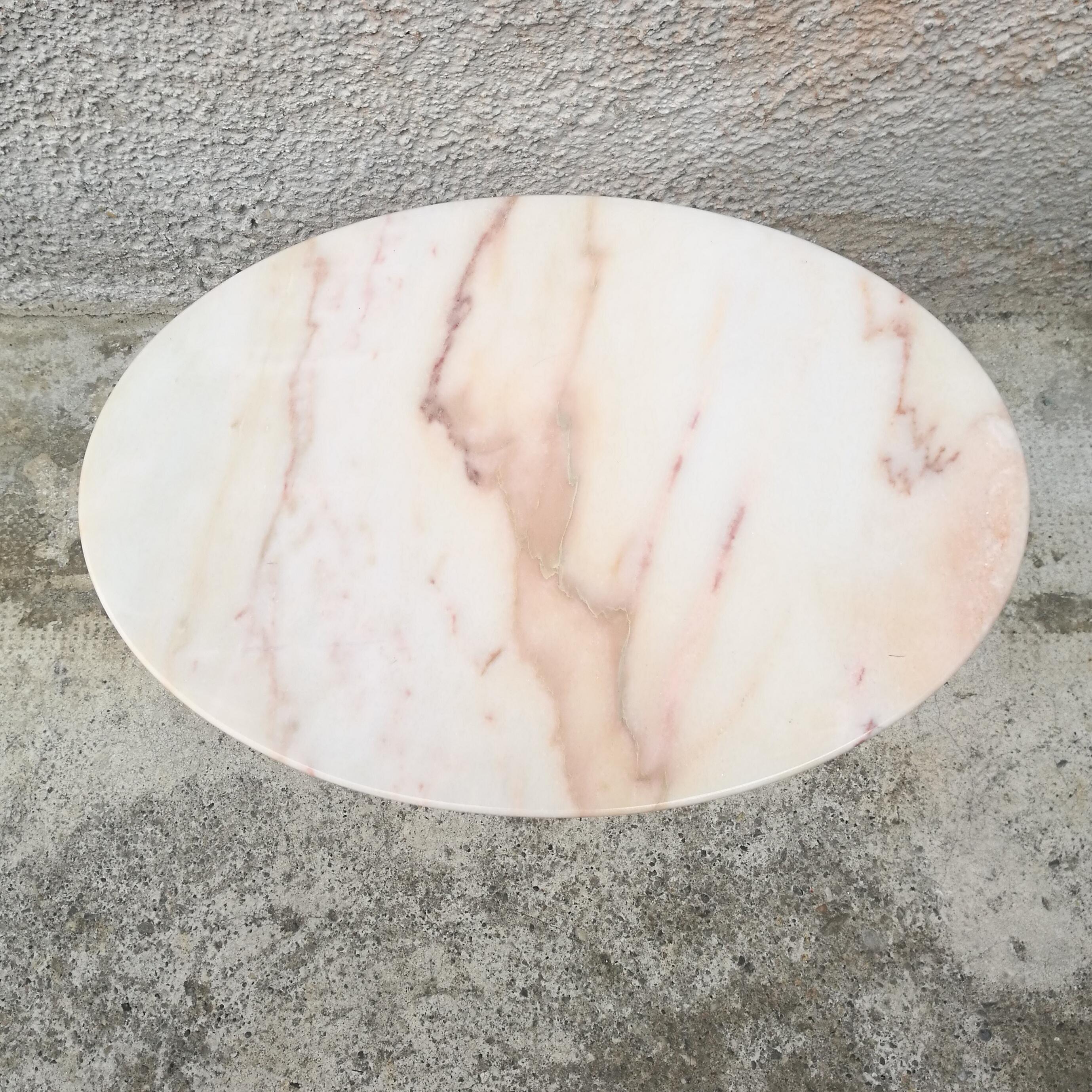 Mid-20th Century Italian Pink Marble Coffee Table from 1950s