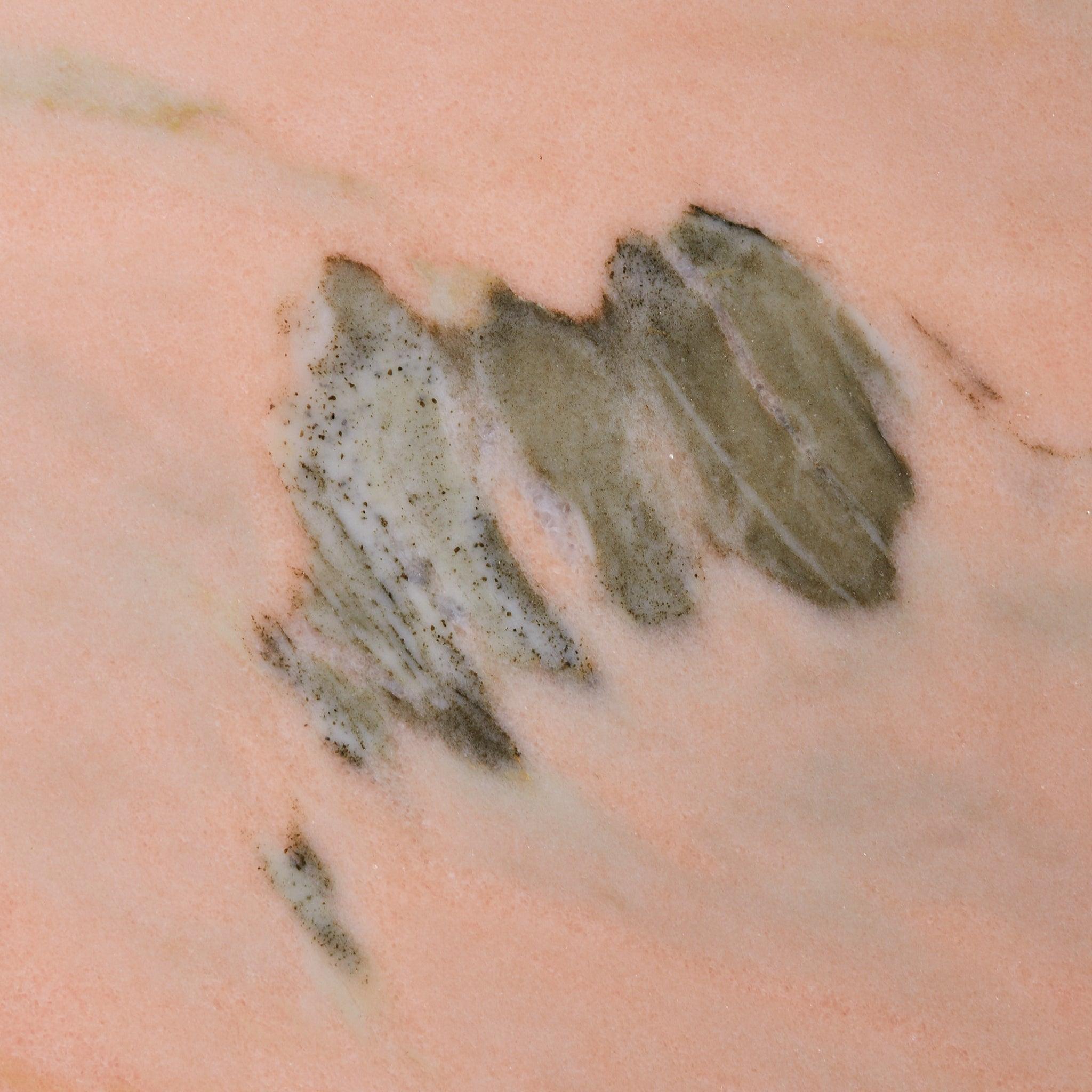 Italian Pink Portuguese Marble Oblong Dining Table with Pedestal Bases, 1970s im Angebot 2