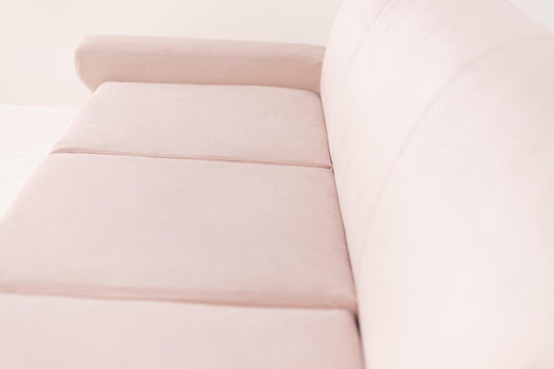 Italian Pink Velvet Sofa by Ignazio Gardella 2