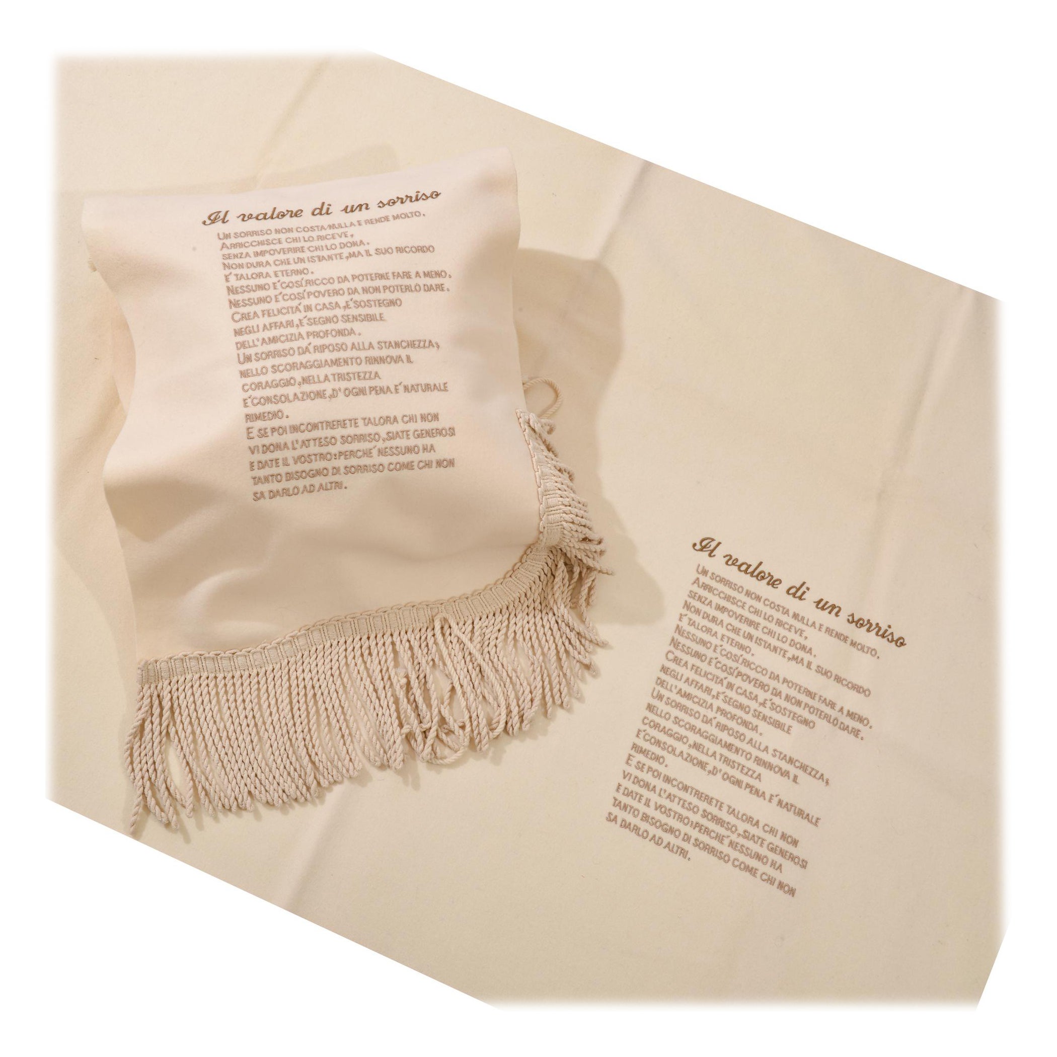 Coussin à carreaux italiens et oreiller spécial en tissu de laine en vente