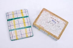 Italian Plaid Ceramic Box