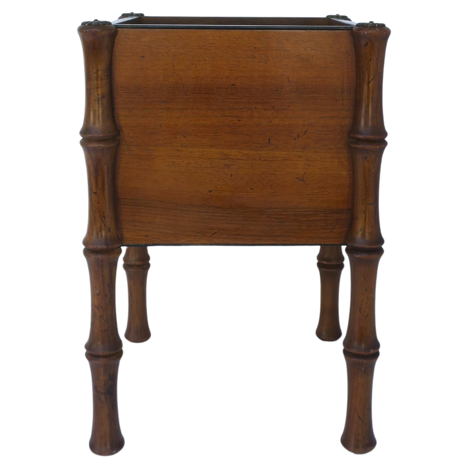 Italian Plant Stand with Bamboo Styling