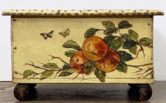 Italian Planter or Flower Box of Painted Wood from the 19th c.