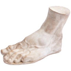 Italian Plaster Cast of the Foot of the Emperor Constantine, circa 1950