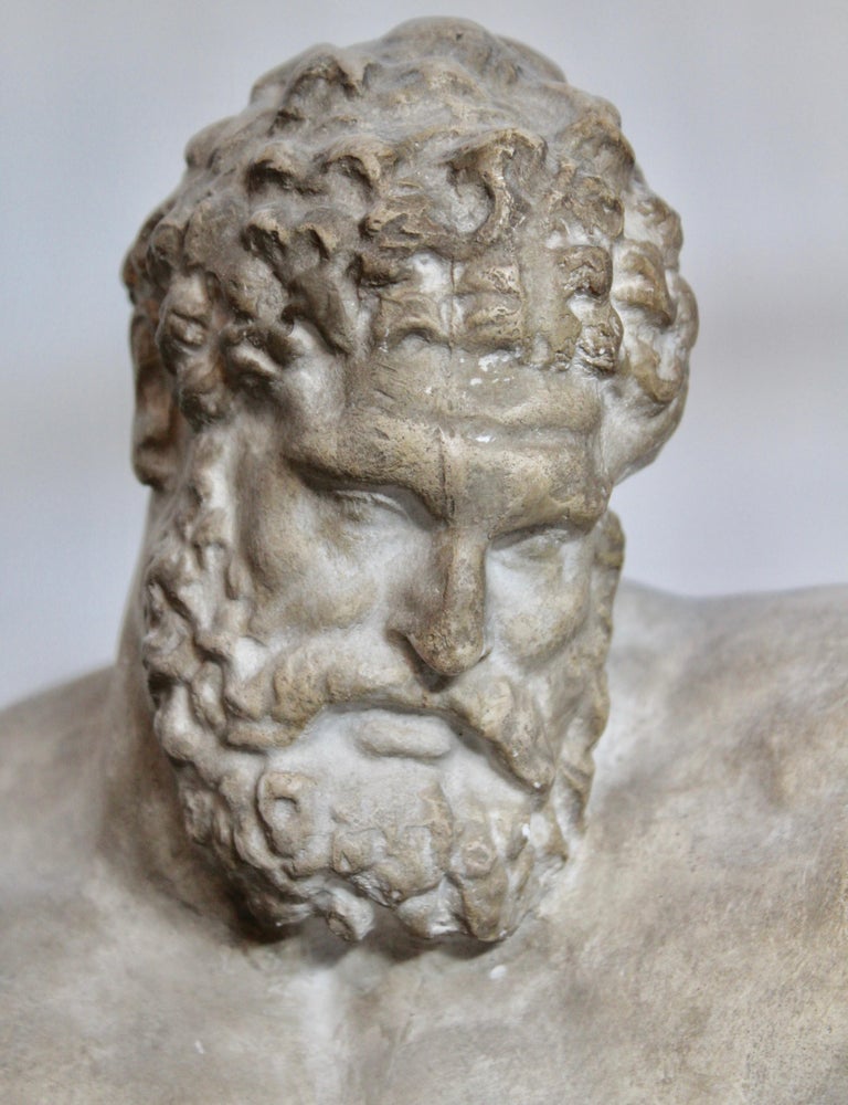 Italian Plaster Cast Sculpture of “The Farnese Hercules”, circa 1900