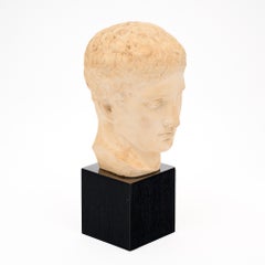 Italian Plaster Doryphorus Bust Originally by Polykleitos
