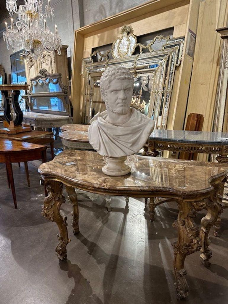 Italian Plaster Roman Emperor Caracalla In Good Condition In Dallas, TX
