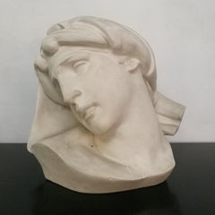 Italian Plaster Sculpture of a Woman, Milan, 1980s