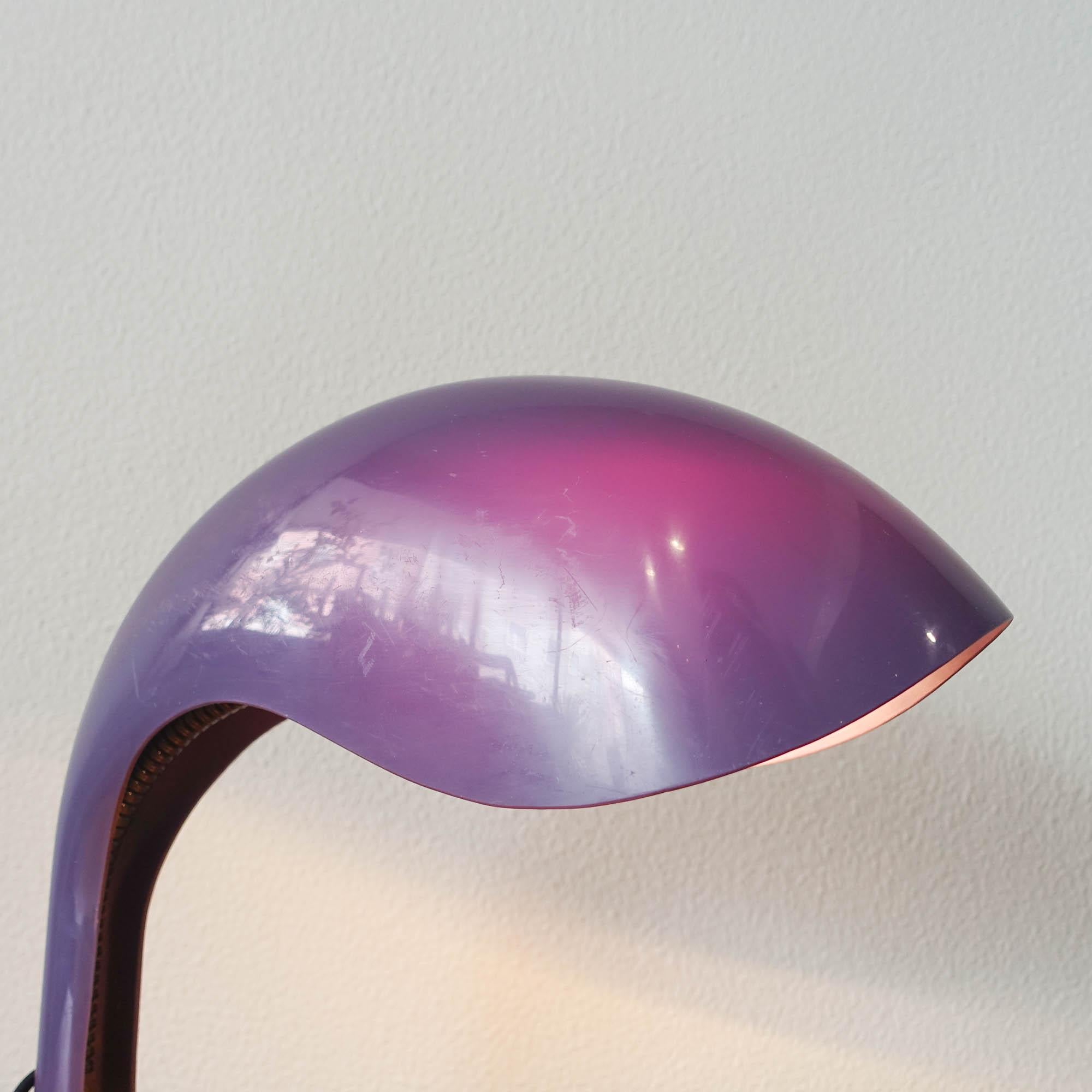 Italian Plastic and Metal Rhea Table Lamp by Marcello Cuneo for Ampaglas, 1960s For Sale 7