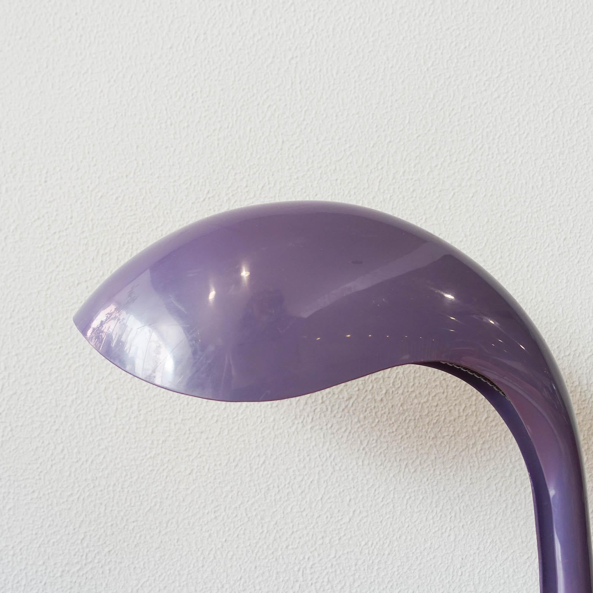 Italian Plastic and Metal Rhea Table Lamp by Marcello Cuneo for Ampaglas, 1960s For Sale 2