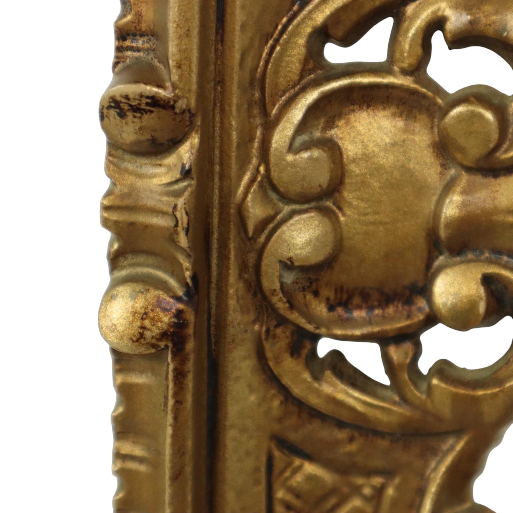 Italian Plastic Rococo Frame Gold Colored CM Mod Dep 44x37cm For Sale 6