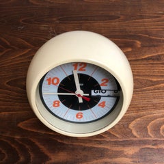 Italian Plastic Space Age Clock by Condor, 1970s
