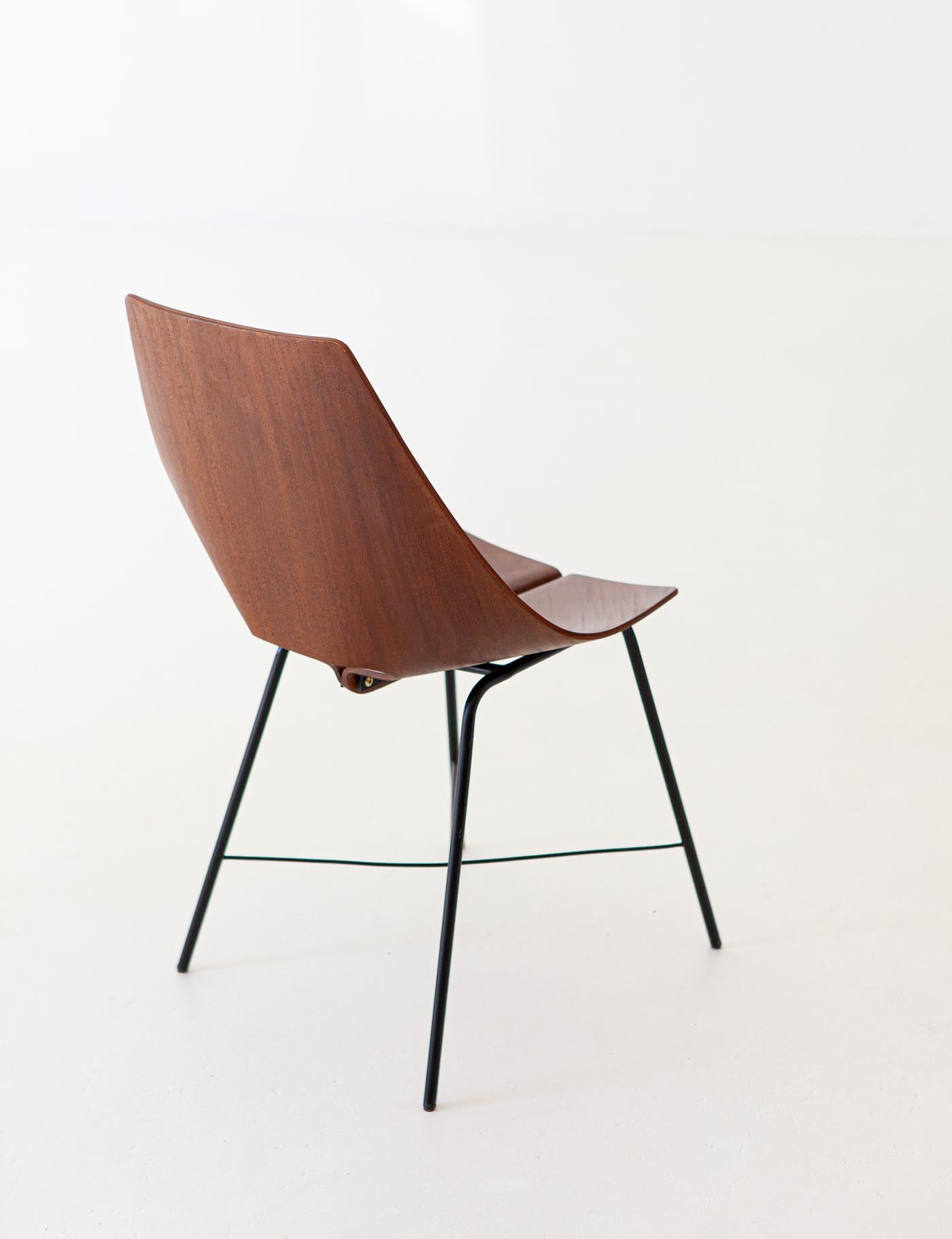 Italian Plywood Chair by Società Compensati Curvati, 1950s In Good Condition In Rome, IT