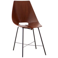 Italian Plywood Chair by Società Compensati Curvati, 1950s