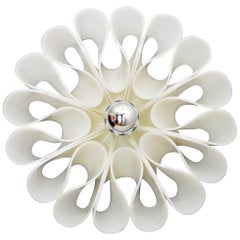 Italian Plexiglass or Acrylic POP Flower Wall Sconce, 1970s