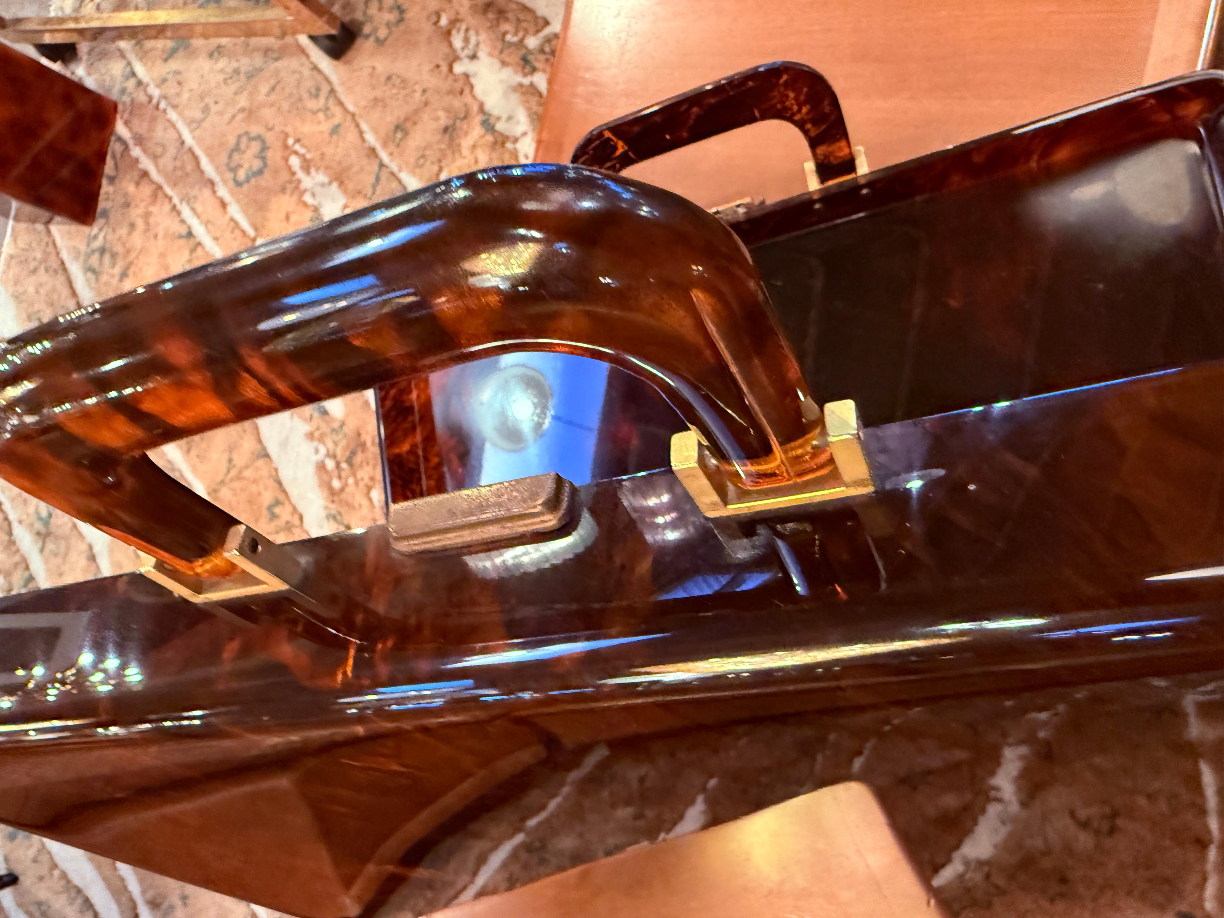 Italian Plexiglass Suitcase 80s For Sale 4