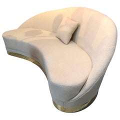 Italian Plush  Curved Sofa
