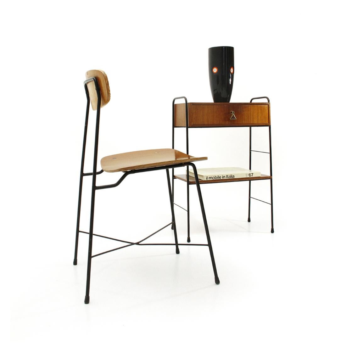 Italian Plywood Chair by George Coslin for Faram, 1950s 6
