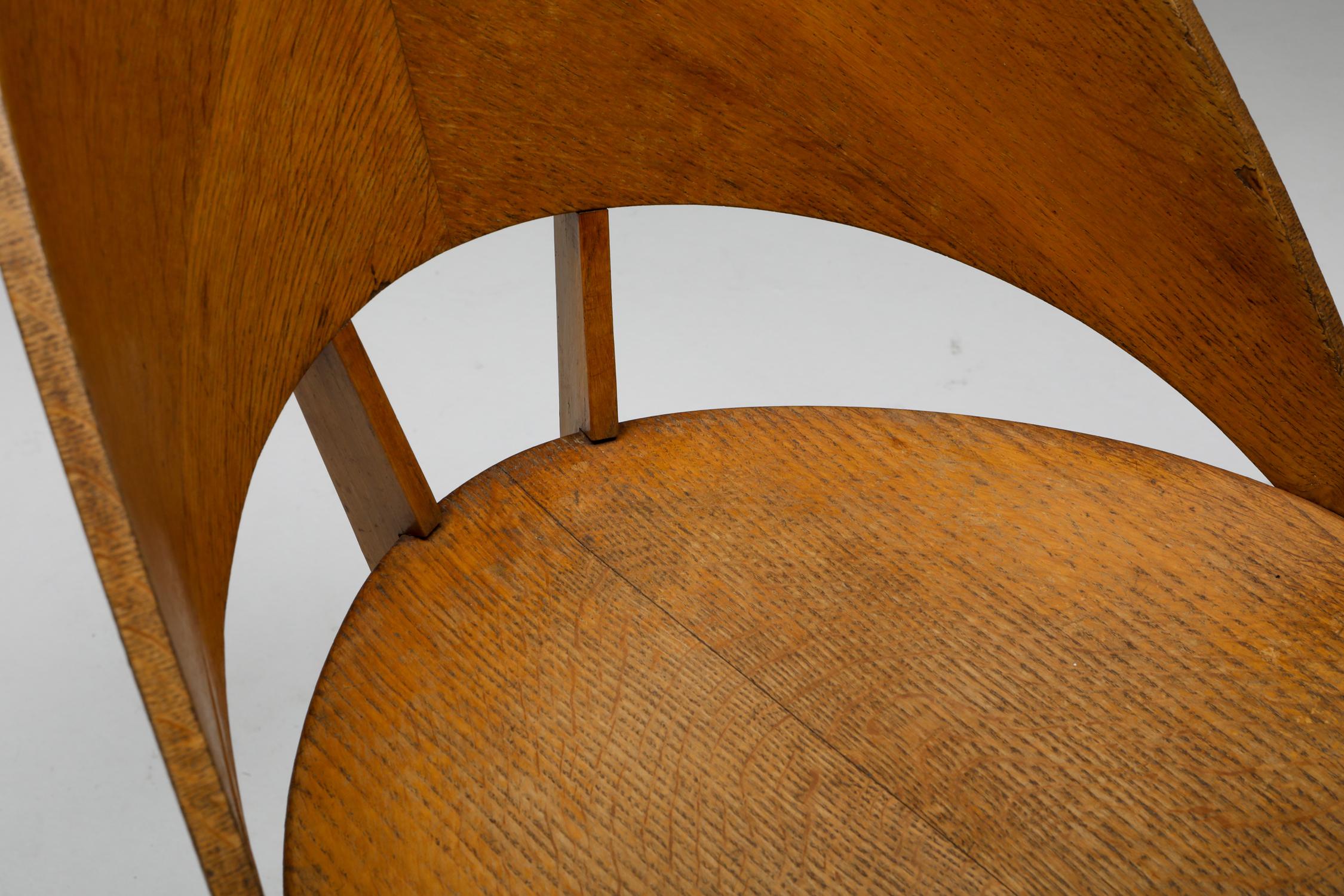 Italian Plywood Dining Chairs, 1940s For Sale 3